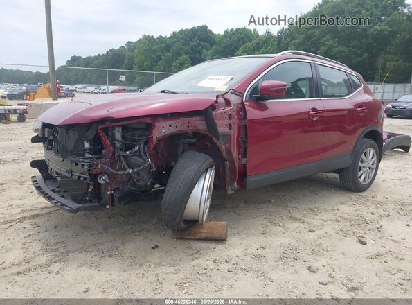JN1BJ1BV2MW318423 2021 NISSAN ROGUE Burgundy Widok z przodu
