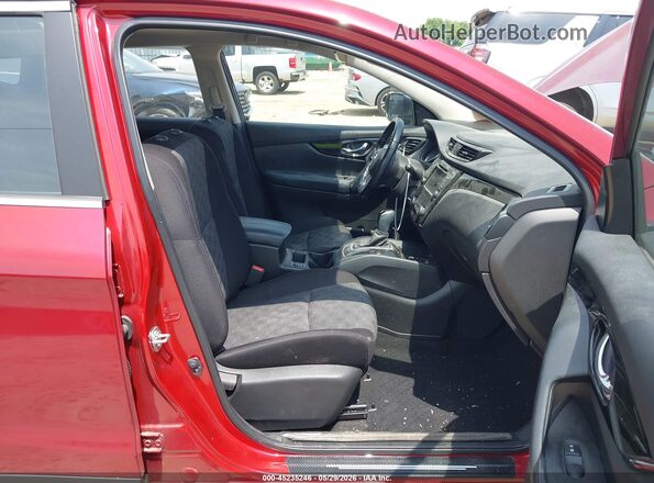 JN1BJ1BV2MW318423 2021 NISSAN ROGUE Burgundy Widok wnętrza z przodu