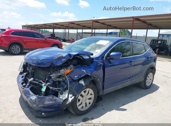 JN1BJ1CP3KW216366 2019 NISSAN ROGUE Blue Առջևի ձախ երեք քառորդ տեսարան