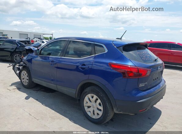 JN1BJ1CP3KW216366 2019 NISSAN ROGUE Blue Հետևի ձախ