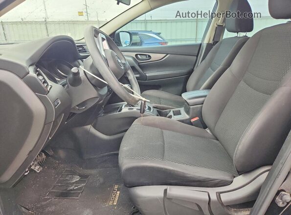 JN1BJ1CPXKW528829 2019 NISSAN ROGUE Black Front interior view