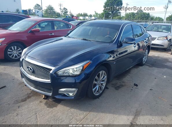 JN1BY1AP2JM181117 2018 INFINITI Q70 Синий Передняя левая четверть