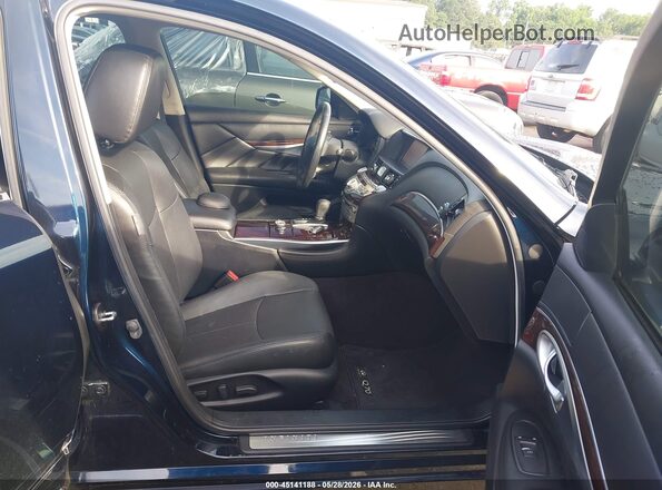 JN1BY1AP2JM181117 2018 INFINITI Q70 Синий Вид салона спереди