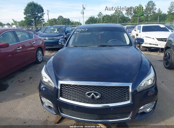 JN1BY1AP2JM181117 2018 INFINITI Q70 Синий Вид щитка приборов