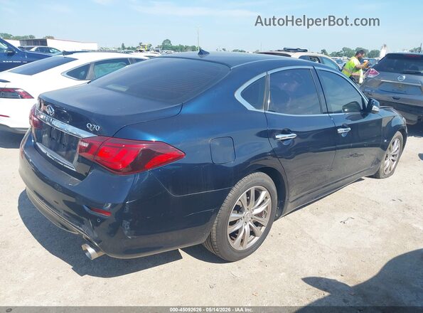 JN1BY1AP4JM180163 2018 INFINITI Q70 Blue Задня права чверть