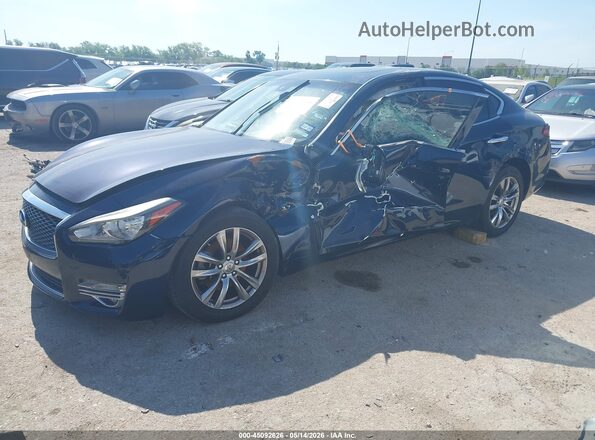 JN1BY1AP4JM180163 2018 INFINITI Q70 Blue Передня ліва чверть