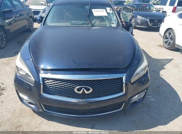 JN1BY1AP4JM180163 2018 INFINITI Q70 Blue Вид панелі приладів