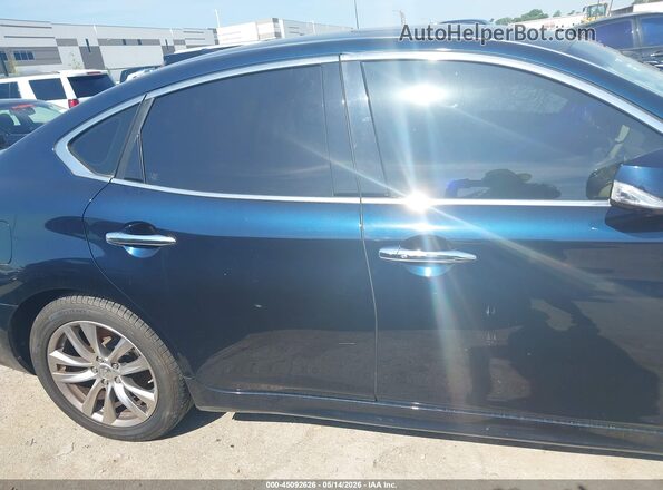 JN1BY1AP4JM180163 2018 INFINITI Q70 Blue Вид щитка приладів