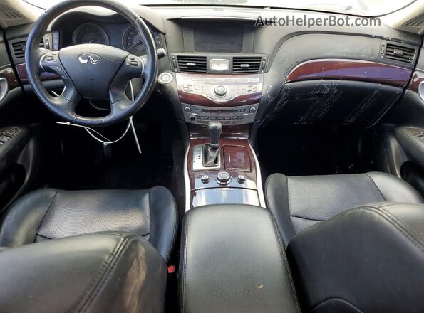 JN1BY1AP9JM180160 2018 INFINITI Q70 White წინა პანელის ხედი