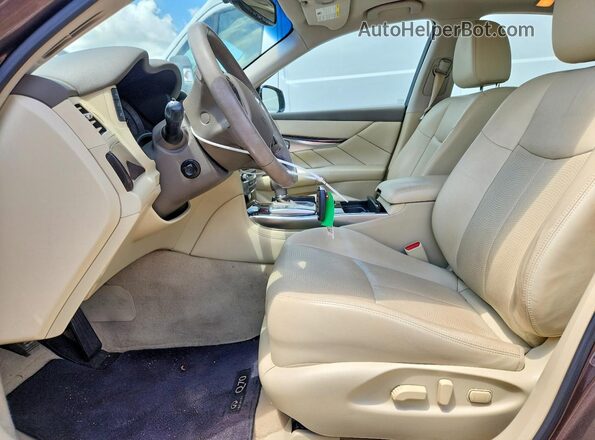JN1BY1AR2KM585019 2019 INFINITI Q70 Brown Widok wnętrza z przodu