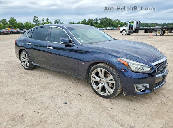 JN1BY1PP6HM170686 2017 INFINITI Q70L Blue Delantero derecho