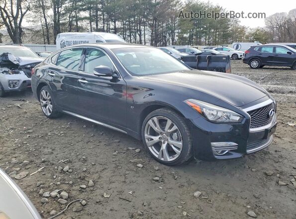JN1BY1PR7JM370323 2018 INFINITI Q70L Black Передня права чверть