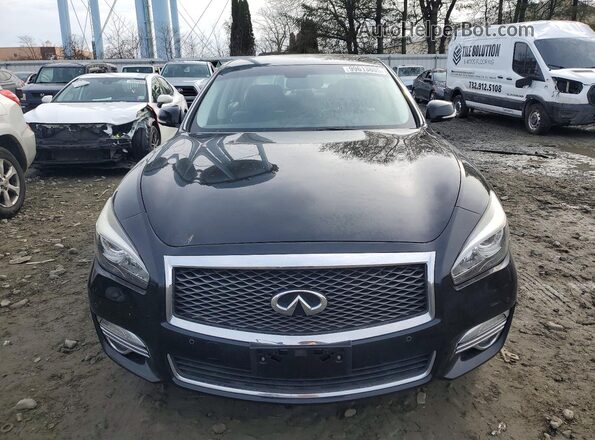JN1BY1PR7JM370323 2018 INFINITI Q70L Black Вид спереду