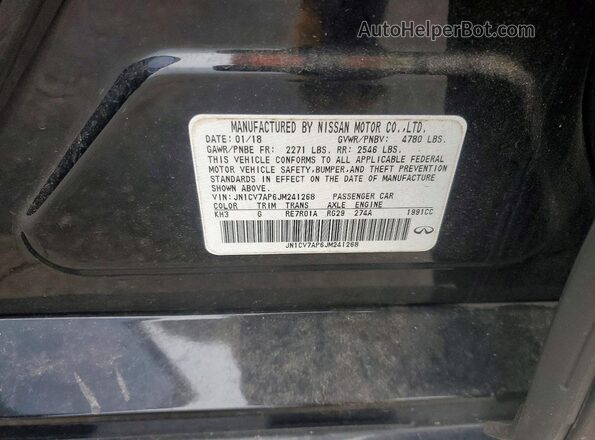 JN1CV7AP6JM241268 2018 INFINITI Q50 Black 