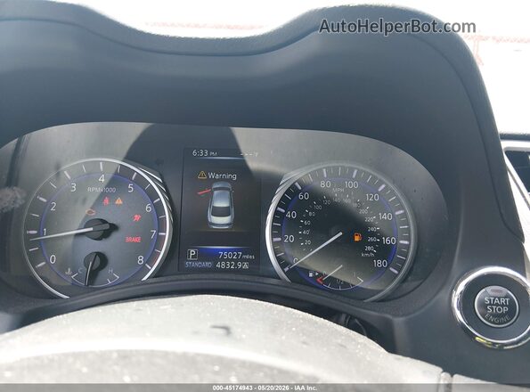JN1CV7AP7HM640717 2017 INFINITI Q50 White Widok tylnych siedzeń