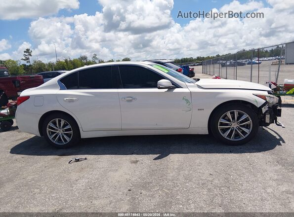 JN1CV7AP7HM640717 2017 INFINITI Q50 White Widok wnętrza 360 stopni