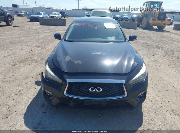 JN1CV7AP8JM240641 2018 INFINITI Q50 Black Դիմացի տեսք
