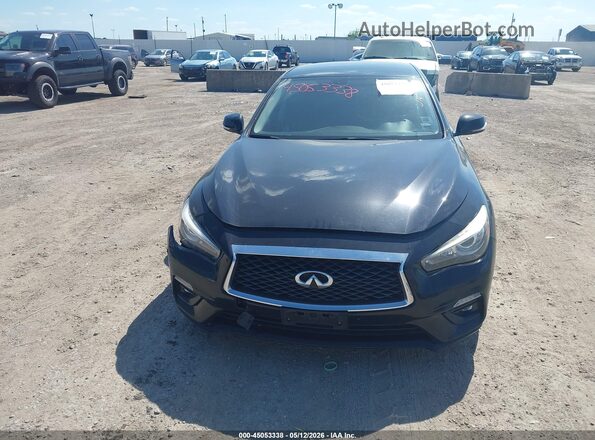 JN1CV7AP8JM240641 2018 INFINITI Q50 Black Սարքավորումների վահանակի տեսք