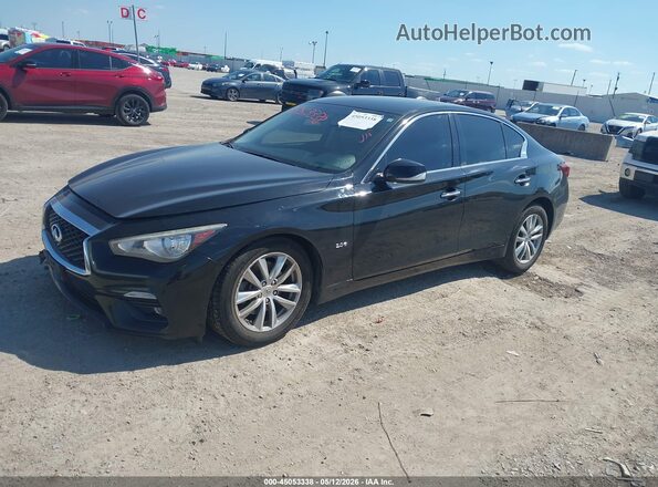 JN1CV7AP8JM240641 2018 INFINITI Q50 Black Սալոնի 360 աստիճան տեսք