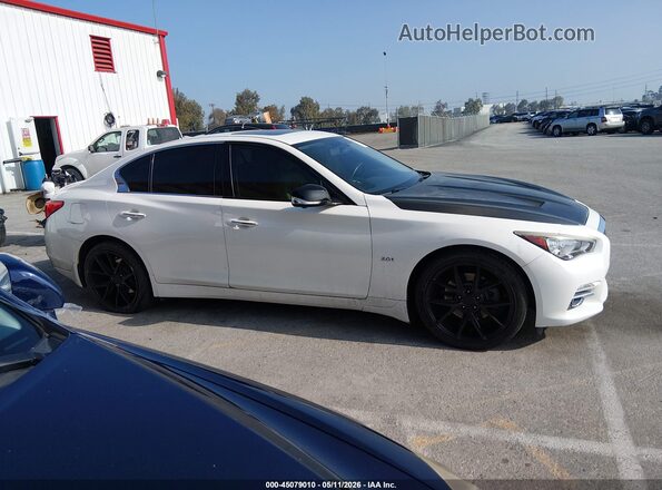 JN1CV7APXHM640078 2017 INFINITI Q50 White Вид задньої частини салону