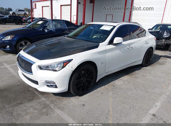 JN1CV7APXHM640078 2017 INFINITI Q50 White Вид спереду