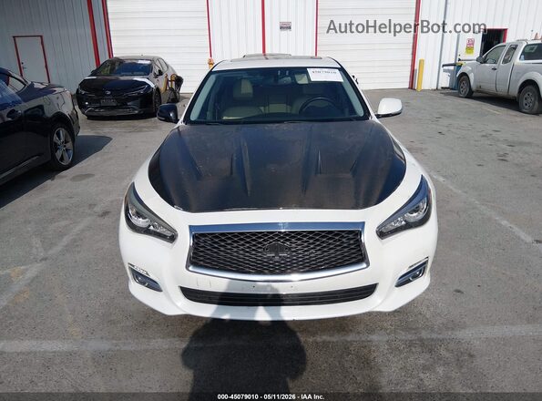 JN1CV7APXHM640078 2017 INFINITI Q50 White Вид щитка приладів