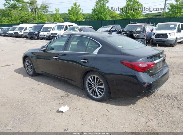JN1CV7AR7JM280565 2018 INFINITI Q50 Черный Задняя левая четверть