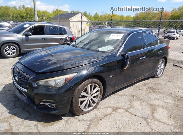 JN1CV7AR9HM681982 2017 INFINITI Q50 Black წინა მარცხენა ხედი სამი მეოთხედიდან