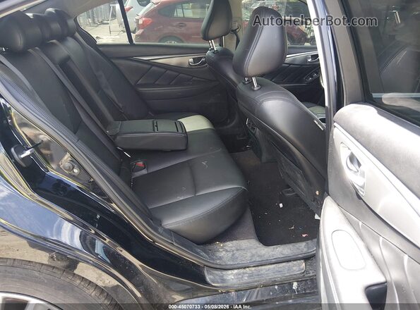 JN1CV7AR9HM681982 2017 INFINITI Q50 Black VIN კოდის სტიკერის ხედი