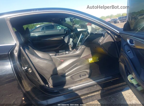 JN1CV7EL0HM320565 2017 INFINITI Q60 Black Widok wnętrza z przodu