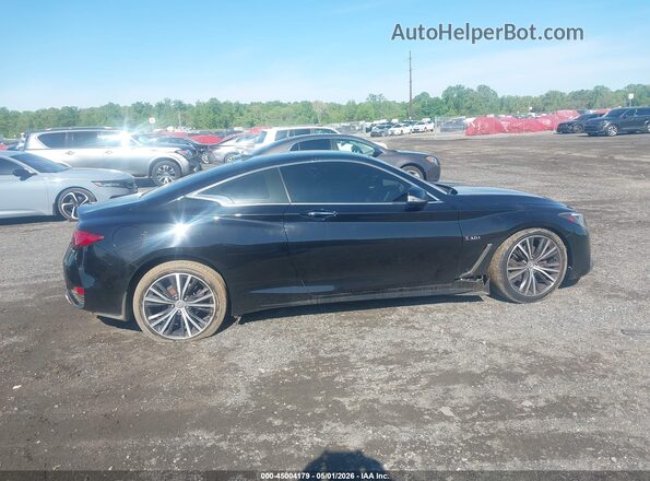 JN1CV7EL0HM320565 2017 INFINITI Q60 Black Widok wnętrza z tyłu