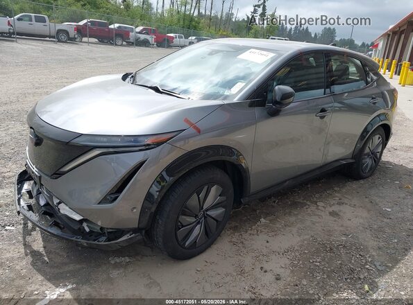 JN1DF0CD4PM706909 2023 NISSAN ARIYA Gray Առջևի ձախ երեք քառորդ տեսարան