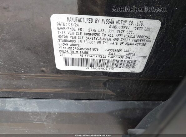 JN1DF0CD5RM741879 2024 NISSAN ARIYA Black Widok komory silnika