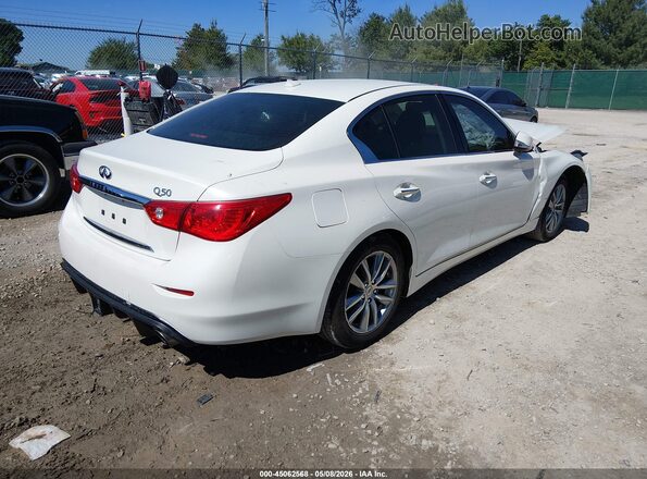 JN1EV7AP0HM730042 2017 INFINITI Q50 White Trasero derecho
