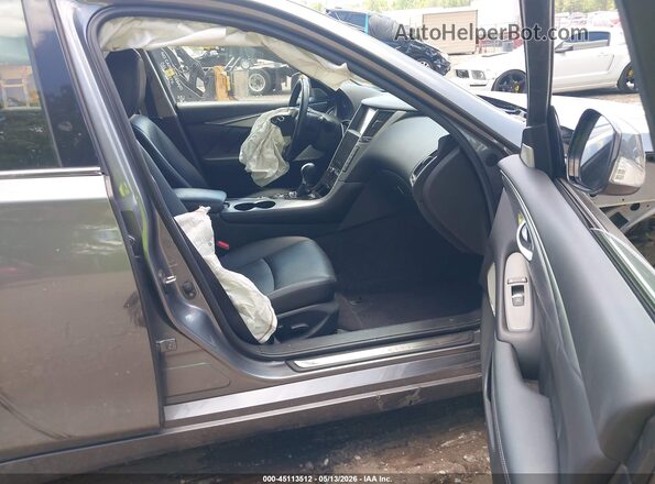 JN1EV7AP0HM738934 2017 INFINITI Q50 Gray Widok wnętrza z przodu