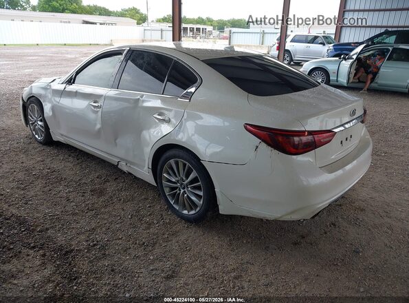 JN1EV7AP0JM350768 2018 INFINITI Q50 White Հետևի ձախ