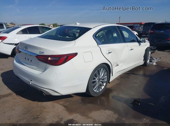 JN1EV7AP0LM205989 2020 INFINITI Q50 Белый Задняя правая четверть