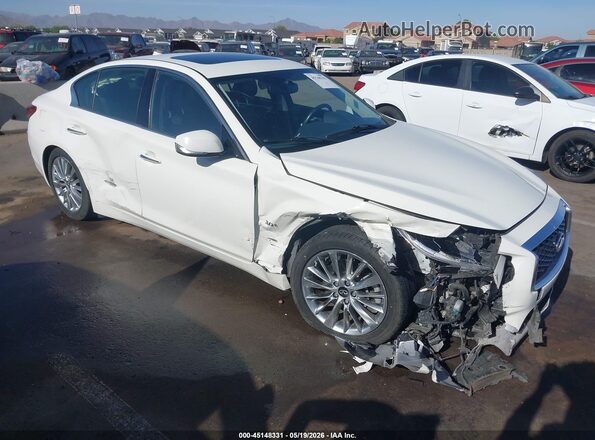 JN1EV7AP0LM205989 2020 INFINITI Q50 Белый Вид спереди