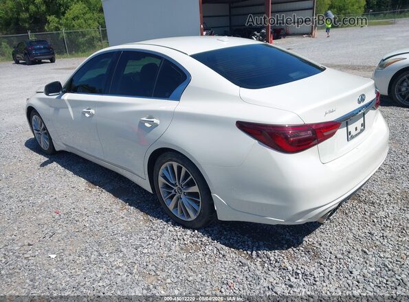 JN1EV7AP1JM352853 2018 INFINITI Q50 Белый Задняя левая четверть