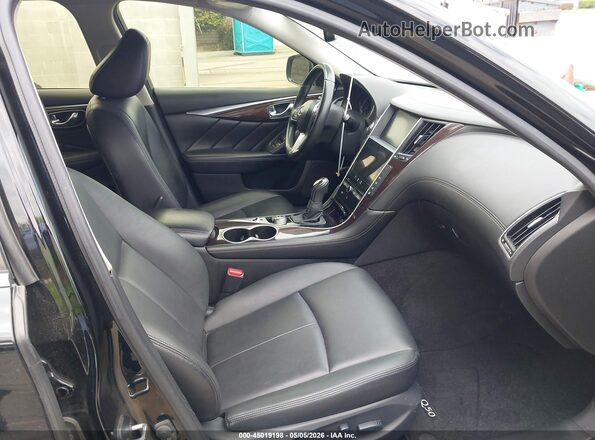 JN1EV7AP1JM366655 2018 INFINITI Q50 Black Widok wnętrza z przodu