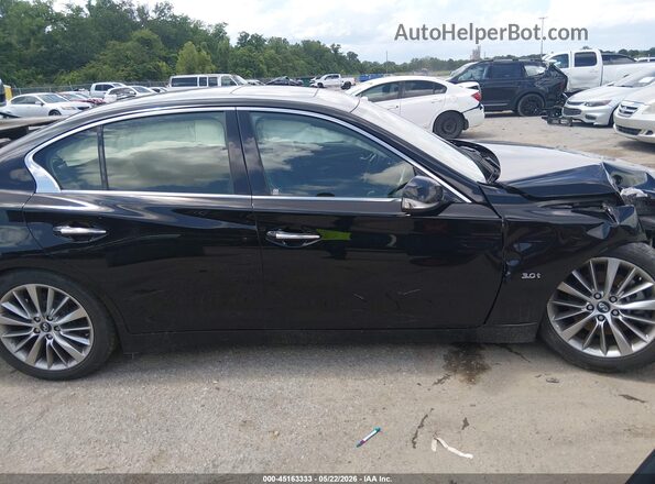 JN1EV7AP2JM590744 2018 INFINITI Q50 Black უკანა სალონის ხედი
