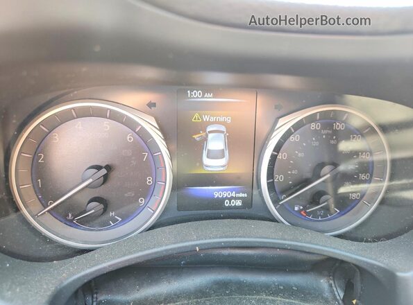 JN1EV7AP3GM301749 2016 INFINITI Q50 Black Vista del cuadro de instrumentos
