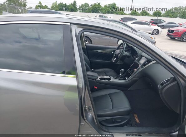 JN1EV7AP3HM735770 2017 INFINITI Q50 Gray Vista interior delantera