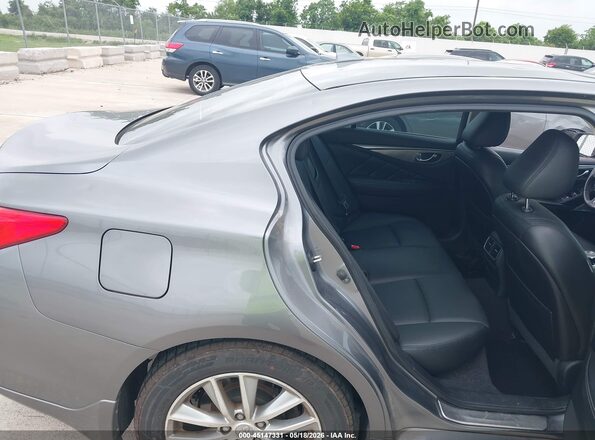 JN1EV7AP3HM735770 2017 INFINITI Q50 Gray Vista de la etiqueta del VIN