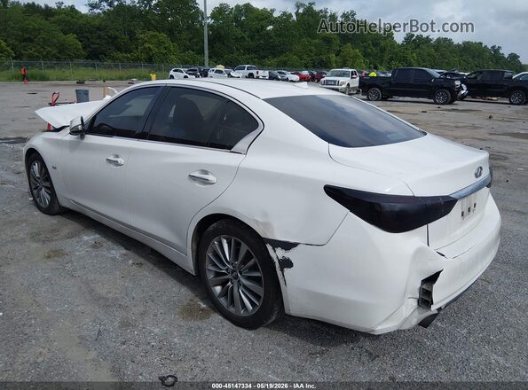 JN1EV7AP3JM590266 2018 INFINITI Q50 White Tył lewy
