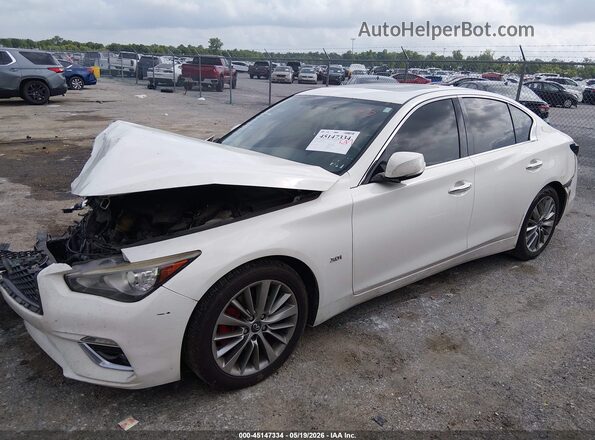 JN1EV7AP3JM590266 2018 INFINITI Q50 White Przód lewy