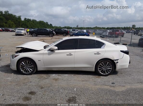 JN1EV7AP3JM590266 2018 INFINITI Q50 White Widok wnętrza z tyłu