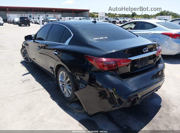 JN1EV7AP4JM353334 2018 INFINITI Q50 Black Задня ліва чверть