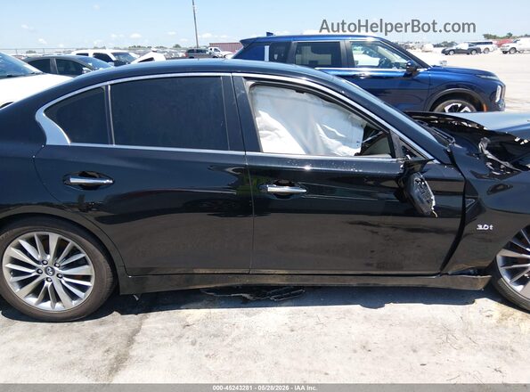 JN1EV7AP4JM353334 2018 INFINITI Q50 Black Вид задньої частини салону