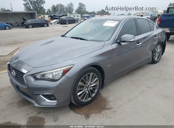 JN1EV7AP4JM365290 2018 INFINITI Q50 Gray Vista tres cuartos delantera izquierda